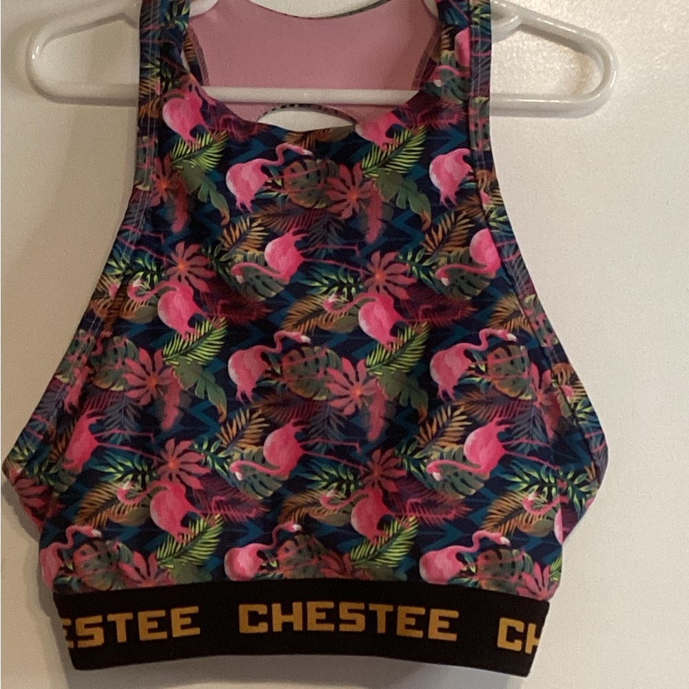 Chestee lifting Women's Tropical Print Sports Top